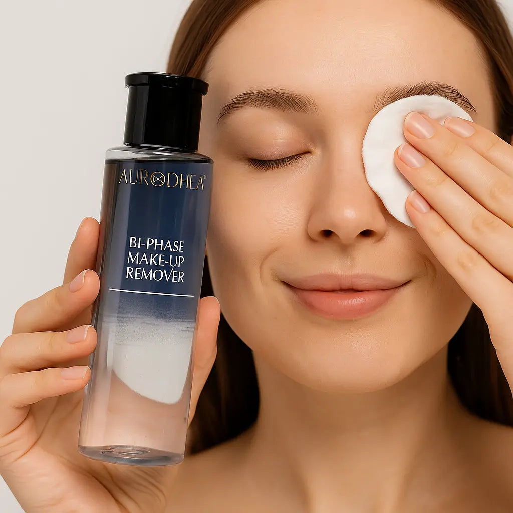 DÉMAQUILLANT BIPHASÉ– MAQUILLAGE WATERPROOF & YEUX SENSIBLES, DOUCEUR ET HYDRATATION