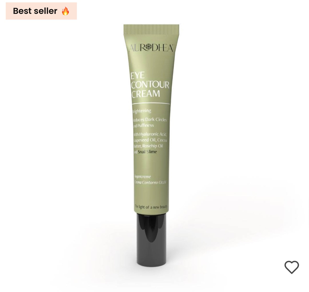 Crème contour des yeux à la bave d’Escargot - 15 ml
15 ml | Enrichie en Acide Hyaluronique, huile de pépins de Raisin, beurre de Cacao et Rose Musqu&eacu
