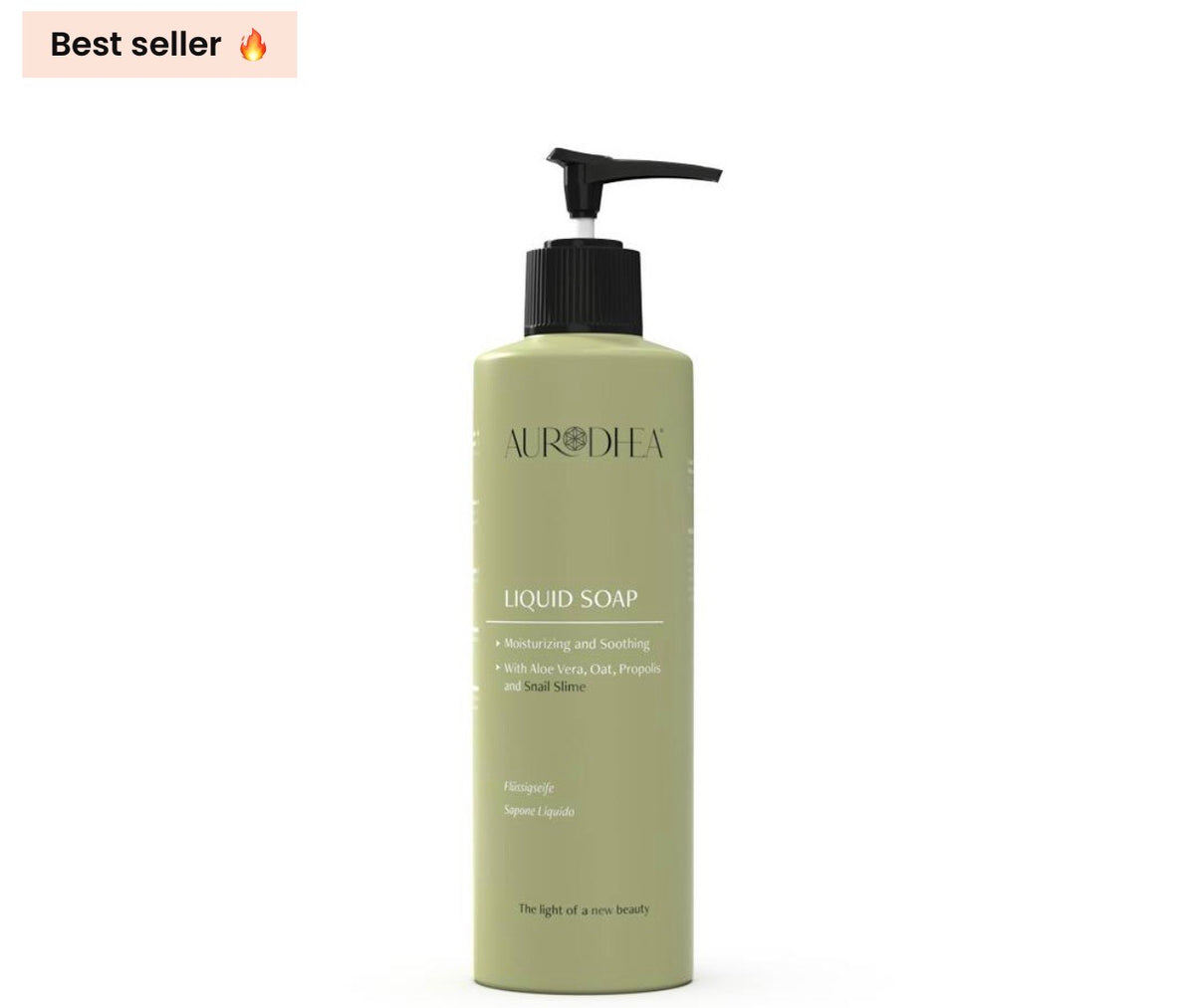 Savon liquide à la bave d'Escargot 260 ml | Enrichi en Aloe Vera, Avoine et Propolis