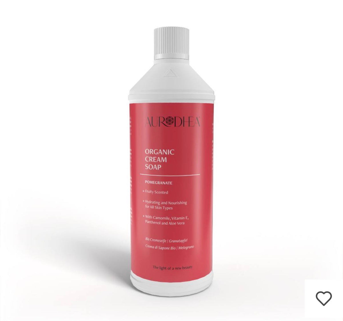 Crème de savon à la Grenade 1000 ml | Enrichie en Camomille, Vitamine E, Panthénol et Aloe vera