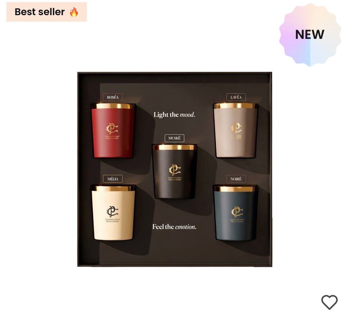 Coffret Bougies Parfumées 5 x 70 gr | Coffret 5 pièces