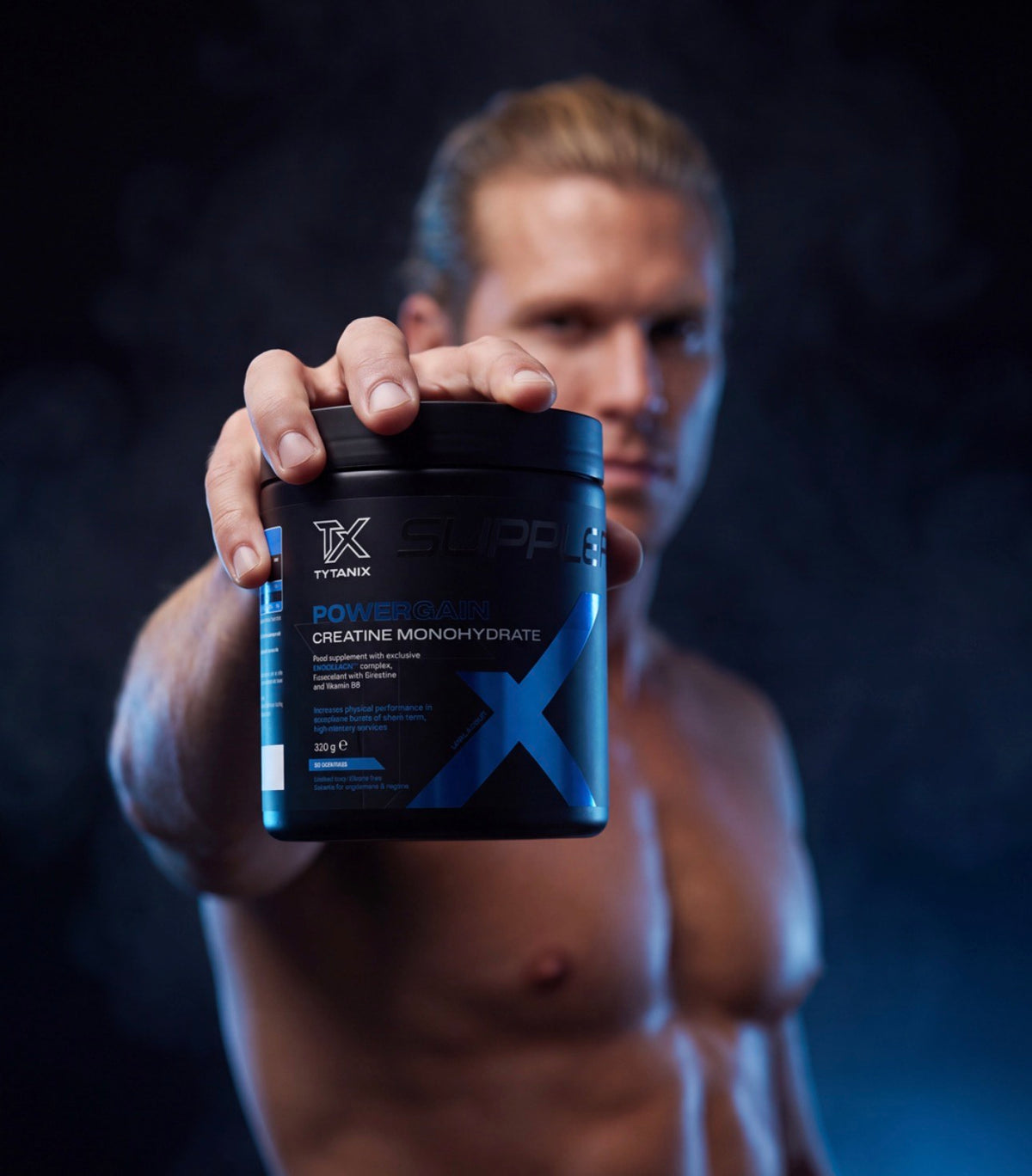POWERGAIN | Complément alimentaire à base de créatine monohydrate 90 portions | Avec complexe exclusif MUSCLEMAX™