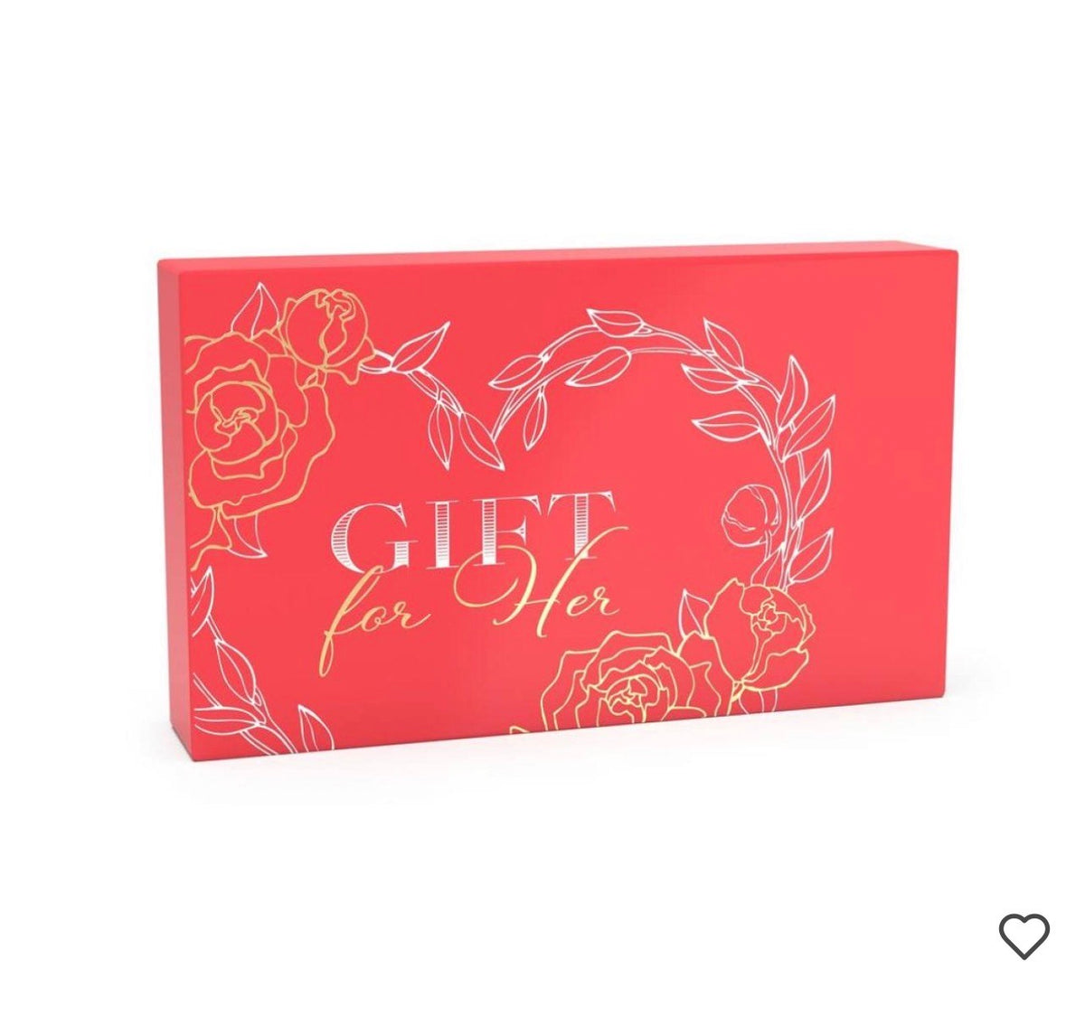 BOîTE CADEAU (vide) - GIFT FOR HER Base et couvercle en carton