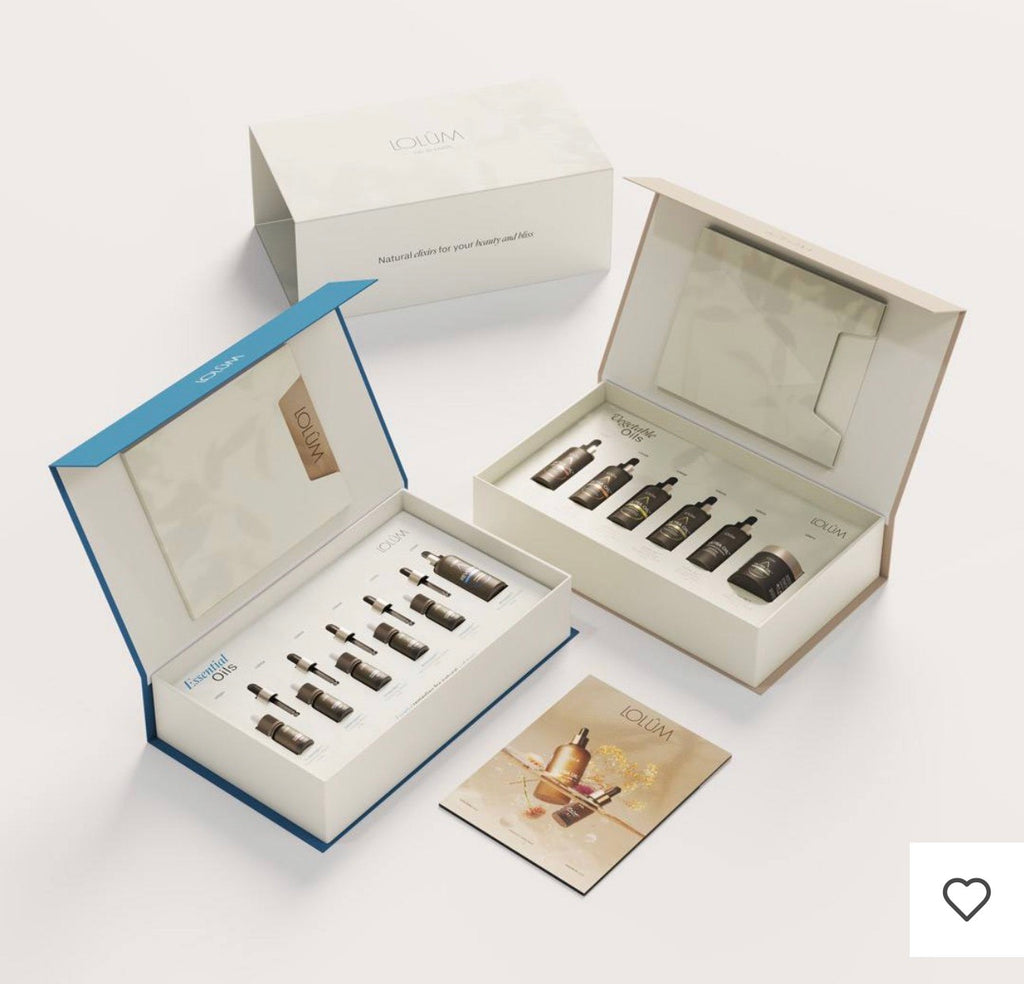 Kit Mélanges d’Huiles Essentielles et Végétales Lolûm 5x10 ml - 6x50 ml - 1x80 gr
