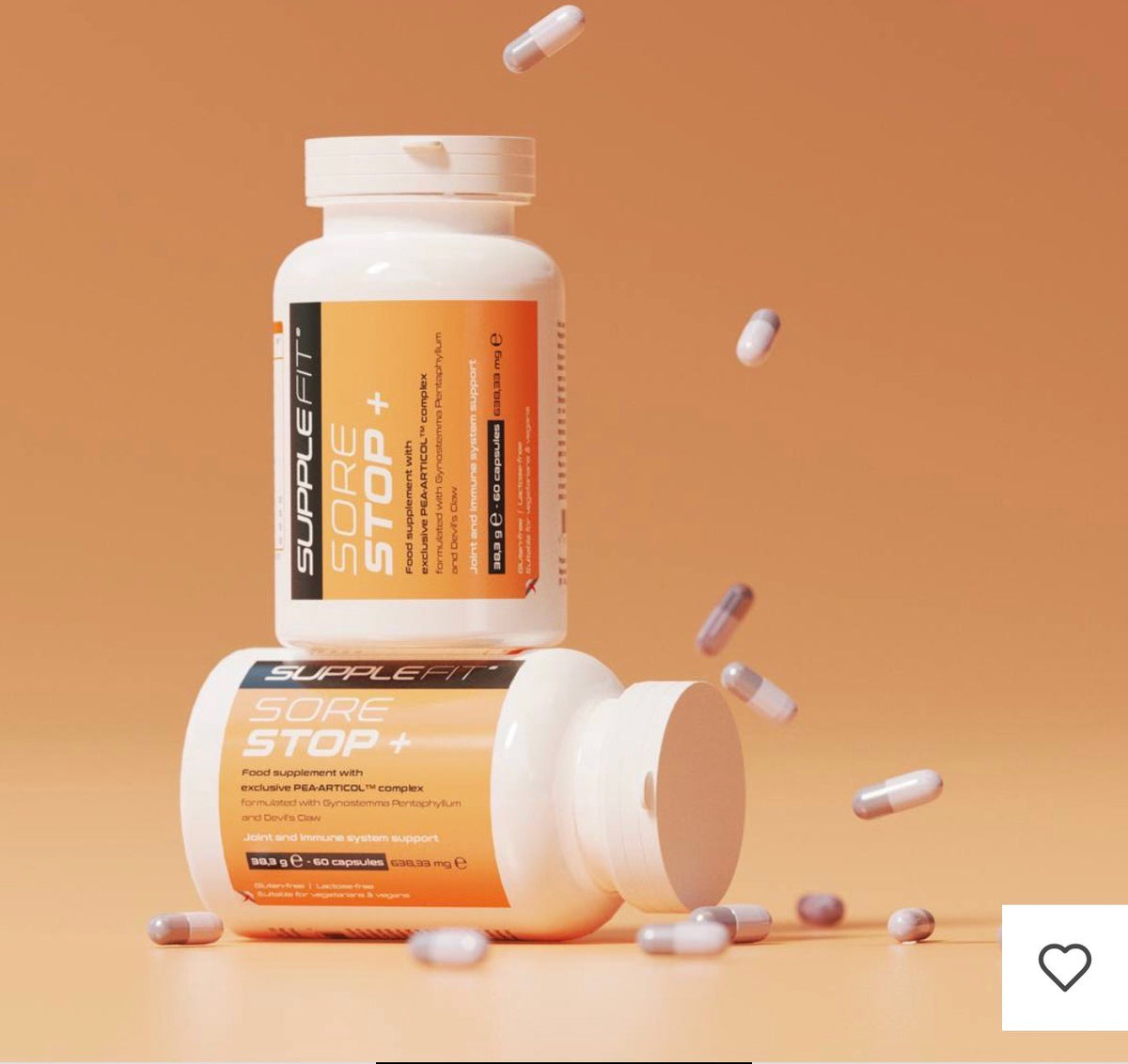 SORE STOP + – COMPLÉMENT ANTI-INFLAMMATOIRE, RÉDUCTION DE LA DOULEUR & MAINTIEN DE L'ÉNERGIE