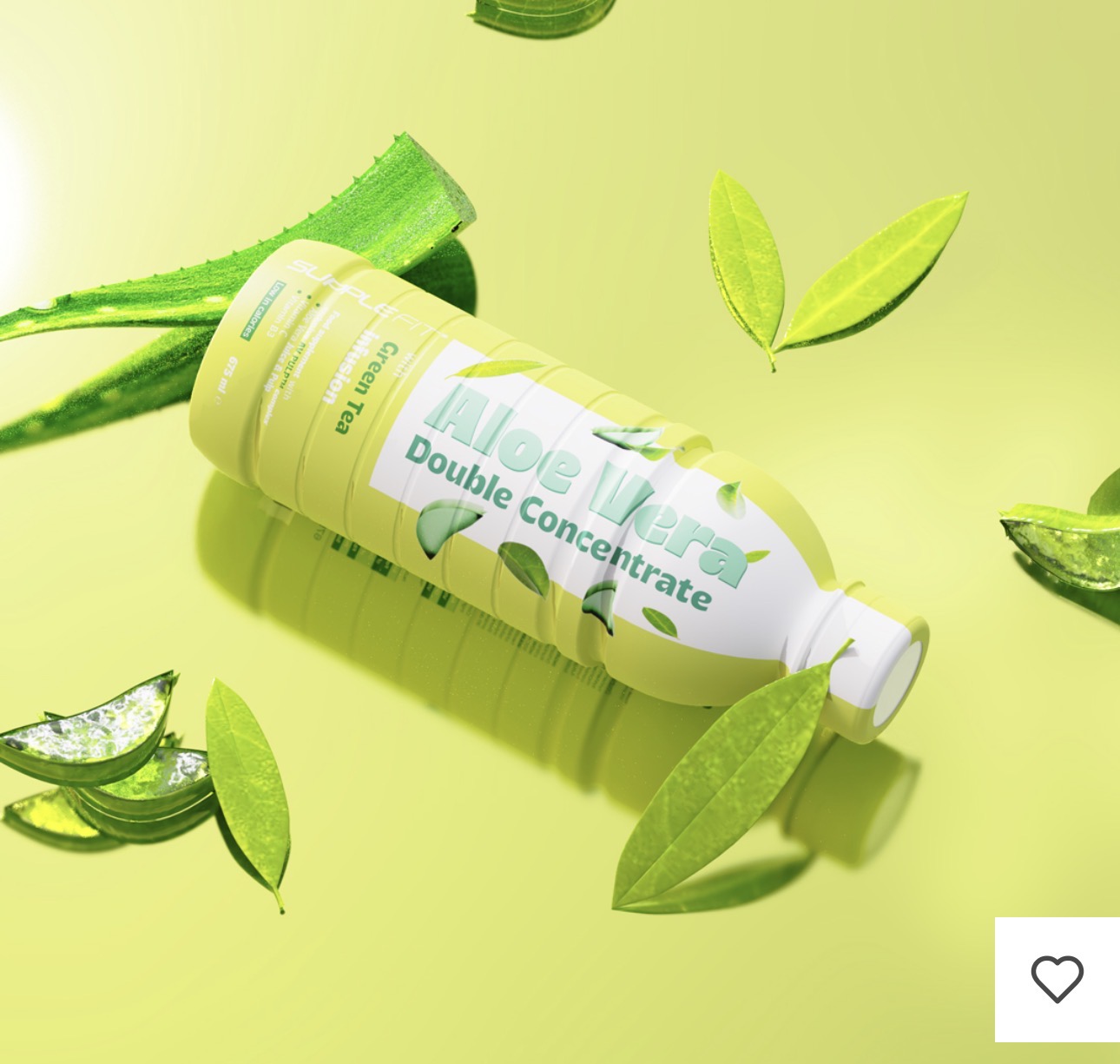 ALOE VERA jus et pulpe avec Thé Vert - 675 ml Avec complexe exclusif AV PULP™