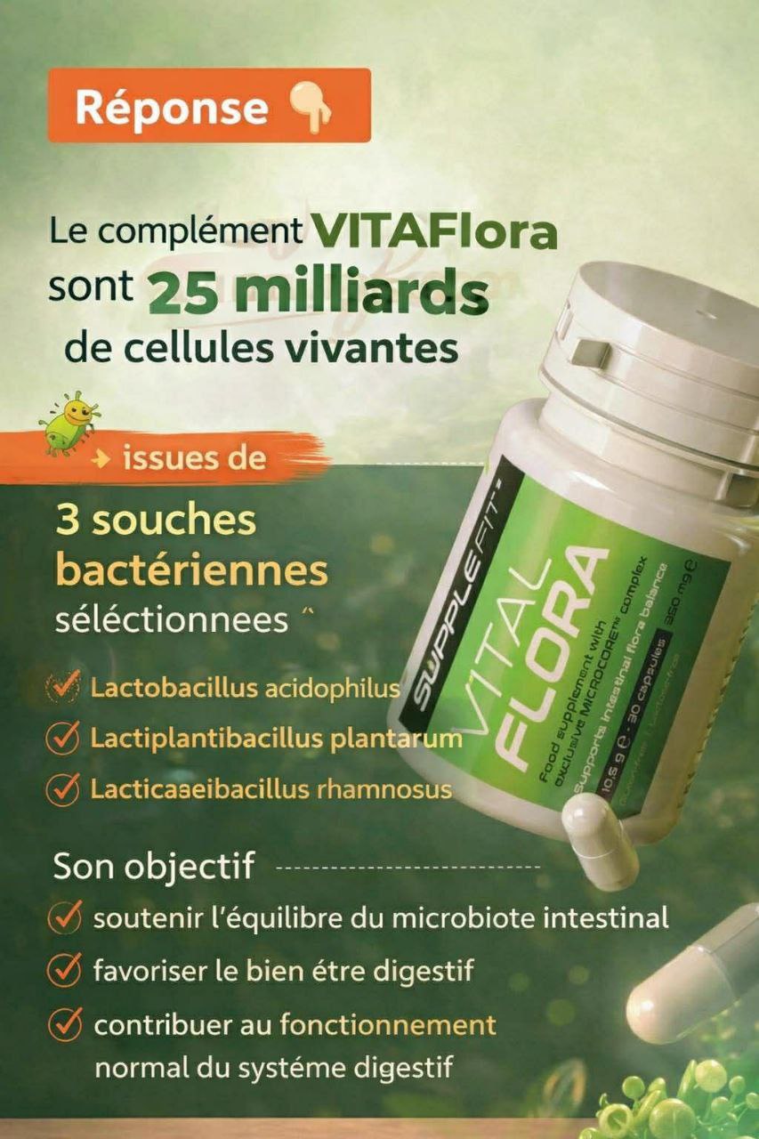 VITALFLORA -Complément alimentaire en gélules