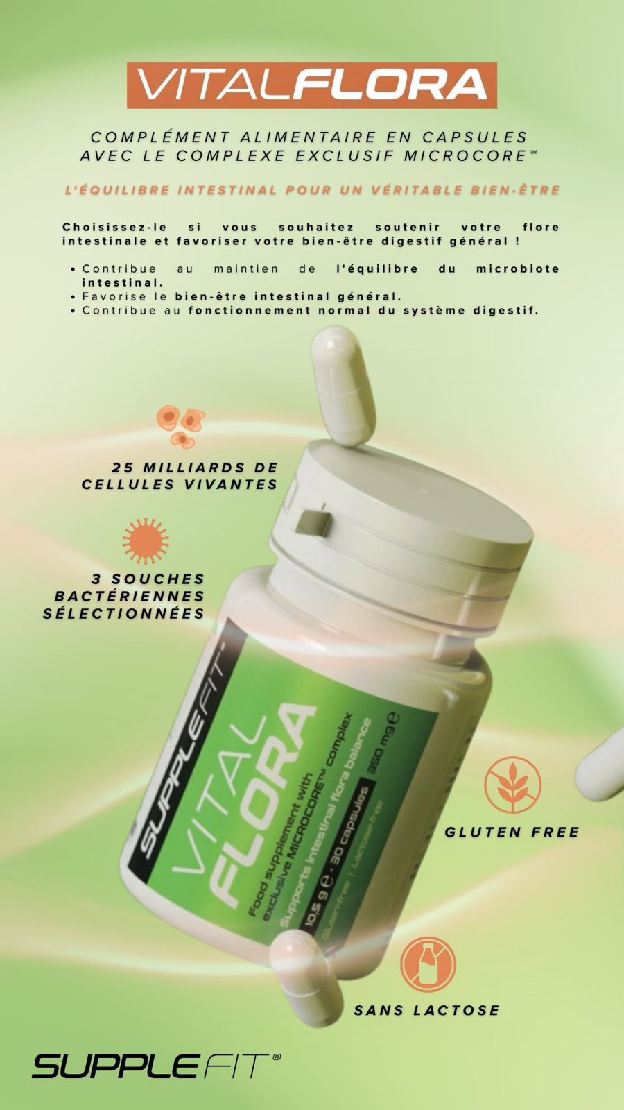VITALFLORA -Complément alimentaire en gélules