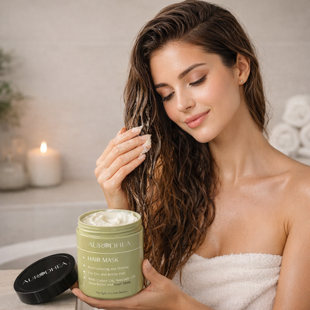 MASQUE CAPILLAIRE À LA BAVE D'ESCARGOT-NOURISSANT-RESTRUCTURANT-DÉMÊLANT