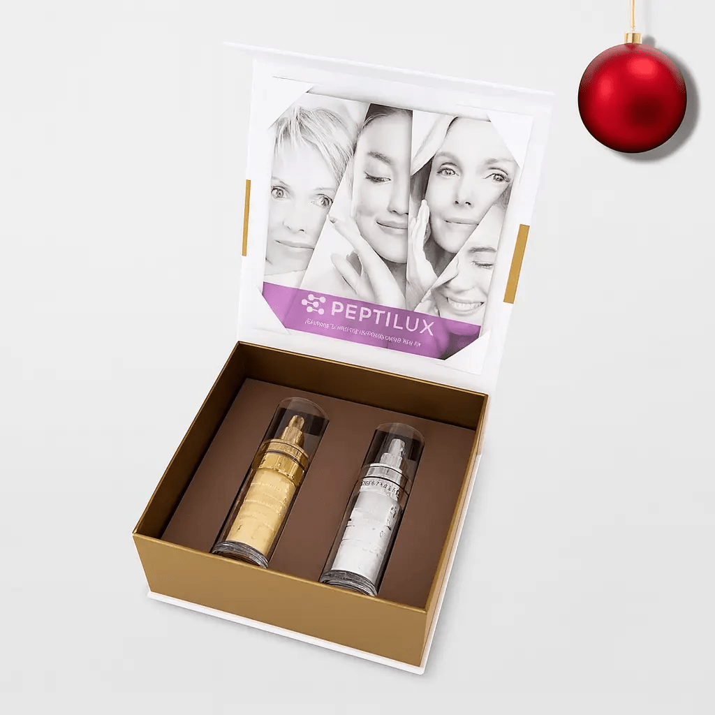 COFFRET PEPTILUX LUXURY SERUM SET – ROUTINE JOUR & NUIT ANTI - RIDES LIFTING & FILLER - ESSENSIA BEAUTY