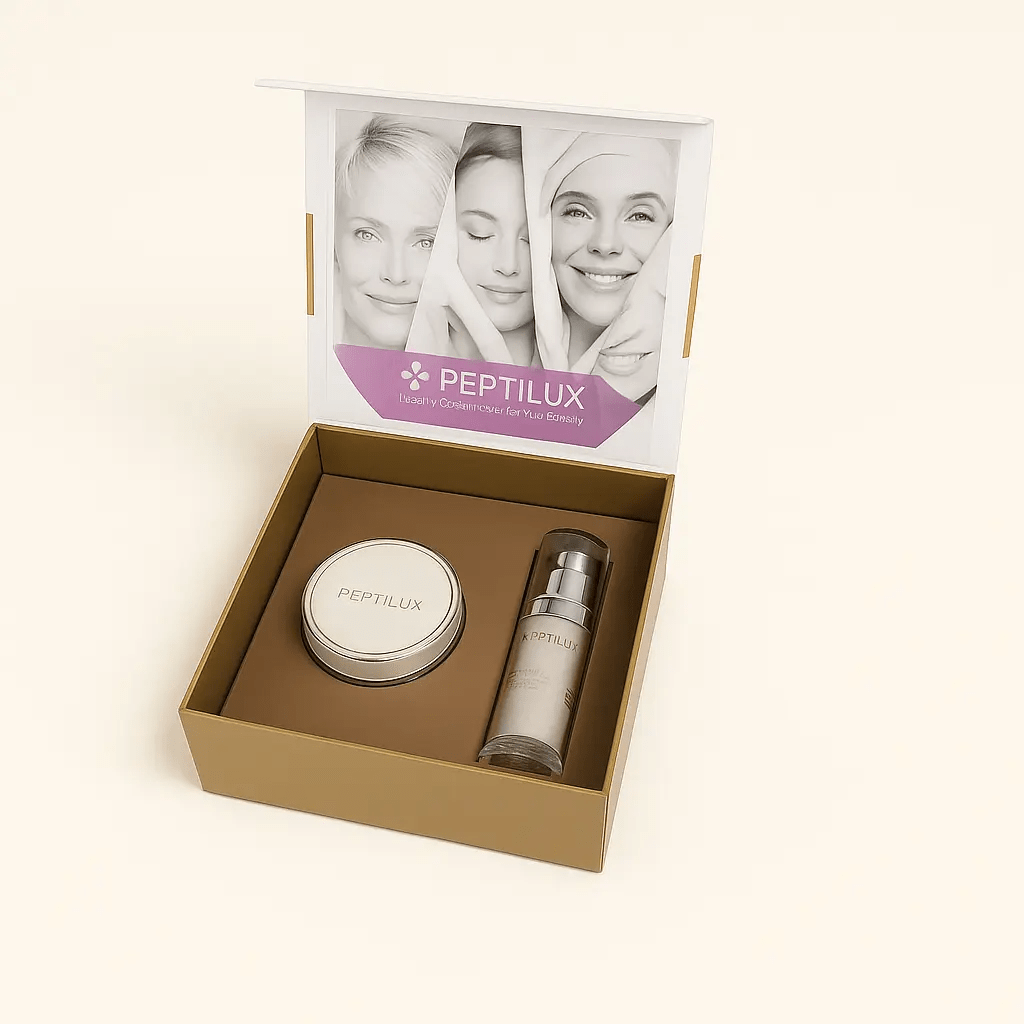 COFFRET PEPTILUX LUXURY SKIN CARE NIGHT – SOIN ANTI - RIDES RÉPARATEUR & BOOSTER DE COLLAGÈNE - ESSENSIA BEAUTY