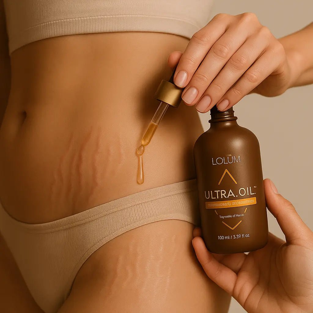 HUILE RÉGÉNÉRANTE ANTI - VERGETURES – ASSOUPLIT, NOURRIT & RÉPARE PEAU ET CHEVEUX SANS FINITION GRASSE - ESSENSIA BEAUTY