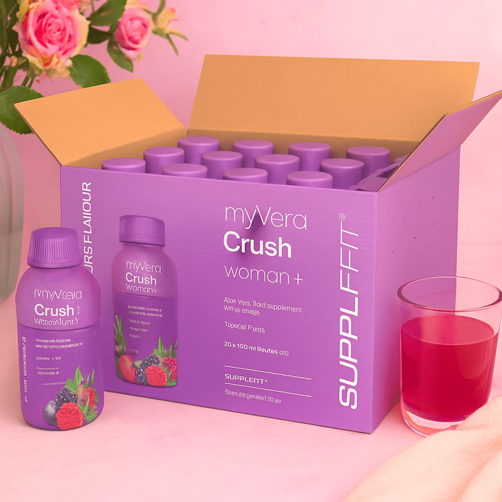 MYVERA CRUSH WOMAN+ – ÉQUILIBRE HORMONAL FÉMININ, VITALITÉ & DÉTOX NATURELLE - ESSENSIA BEAUTY