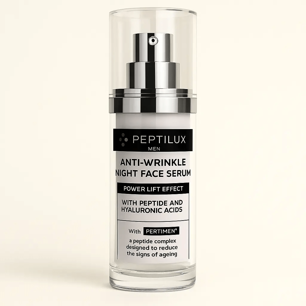 PEPTILUX MEN SÉRUM DE NUIT POWER LIFT – ANTI - RIDES, LISSANT & HYDRATATION INTENSE SANS BRILLANCE - ESSENSIA BEAUTY