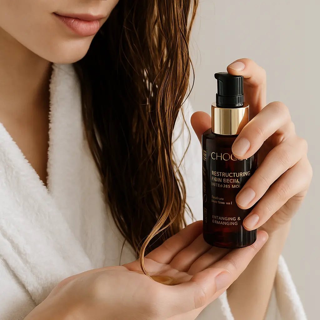 SÉRUM CAPILLAIRE À L’HUILE D’ARGAN – ANTI - FRISOTTIS, RÉPARATEUR & BRILLANCE INTENSE SANS EFFET GRAS - ESSENSIA BEAUTY